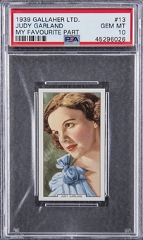 1939 Gallaher "My Favourite Part" #13 Judy Garland – PSA GEM MT 10